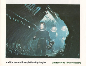photo from the alien novelisation 1979