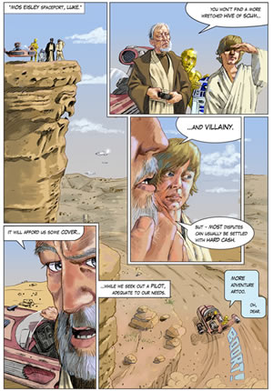star wars age 9 comic page