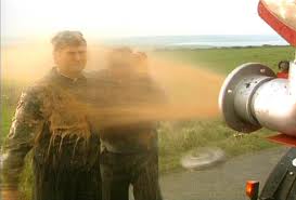 father ted getting sprayed with raw sewage